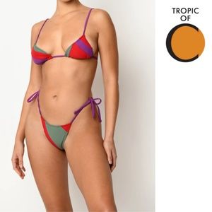 Tropic of C Praia Patchwork Bikini Bottom